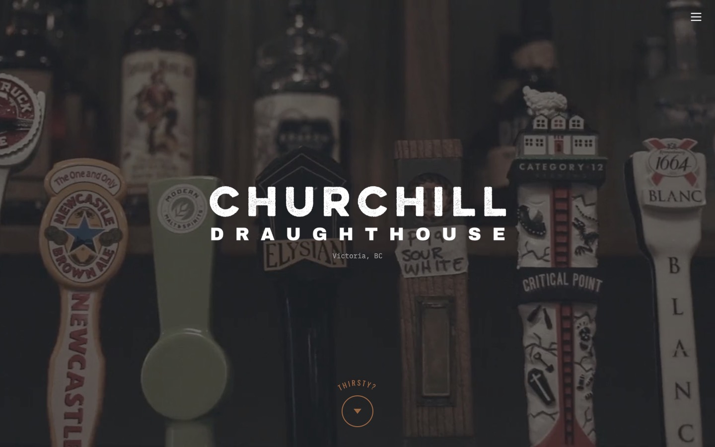 The current homepage